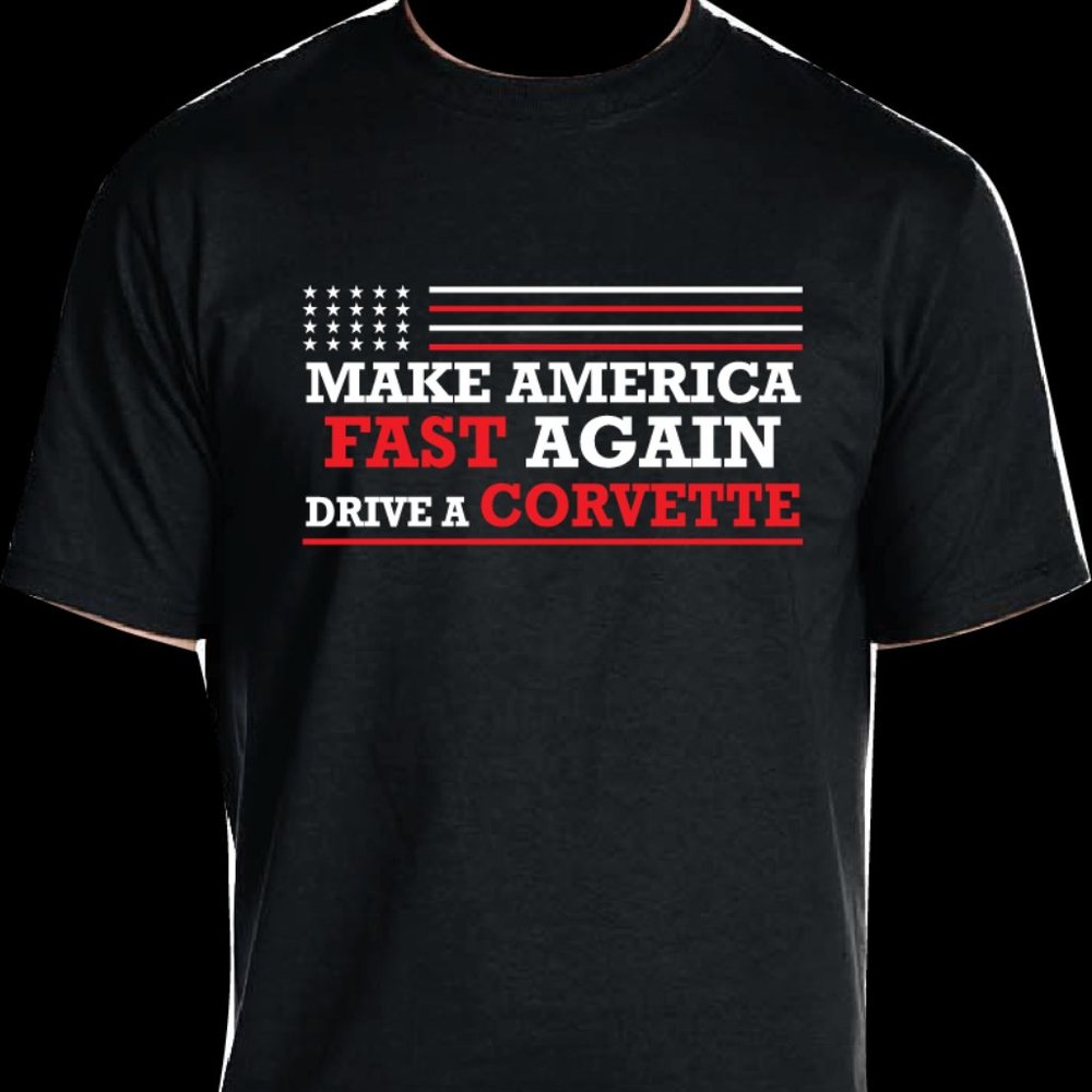 Corvette Tee-Shirt-Large & Medium Only.